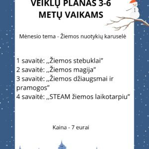 SAUSIO MĖNESIO VEIKLŲ PLANAS 3-6 METŲ VAIKAMS (WORD)