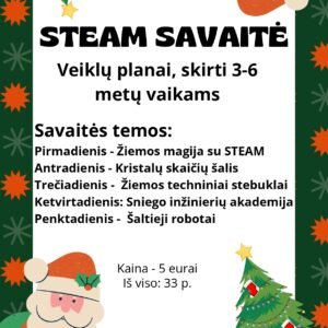 STEAM savaitės veiklų planai, skirti 3-6 metų vaikams (WORD, 33 p.)