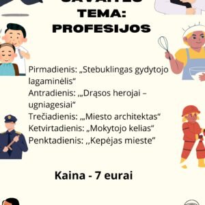 SAVAITĖS VEIKLŲ PLANAS  3-6 METŲ VAIKAMS TEMA - ,,PROFESIJOS"