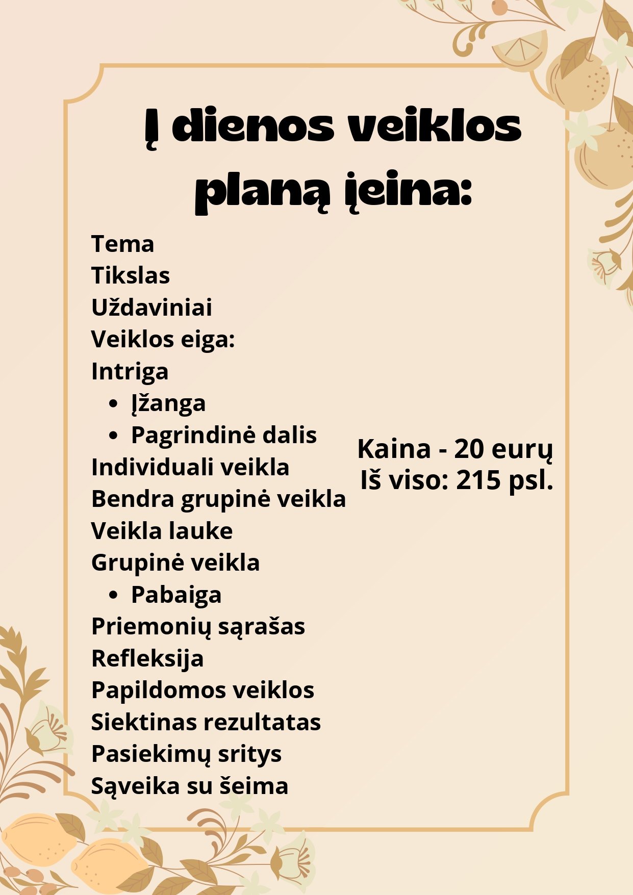 2025 m. Rudens veiklos planai (12 savaičių) 3-6 metų vaikams, remiantis ,,Žaismė ir atradimai” metodiniu leidiniu (WORD, 215 P.) - Image 2