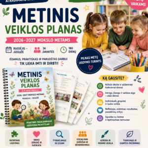 METINIS VEIKLOS PLANAS 3-6 metų vaikams 2026-2027 mokslo metams (WORD, 377 P.)