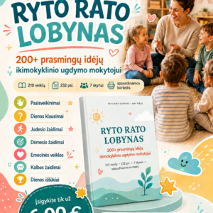 RYTO RATO LOBYNAS - 200 prasmingų idėjų ikimokyklinio ugdymo mokytojui (WORD)