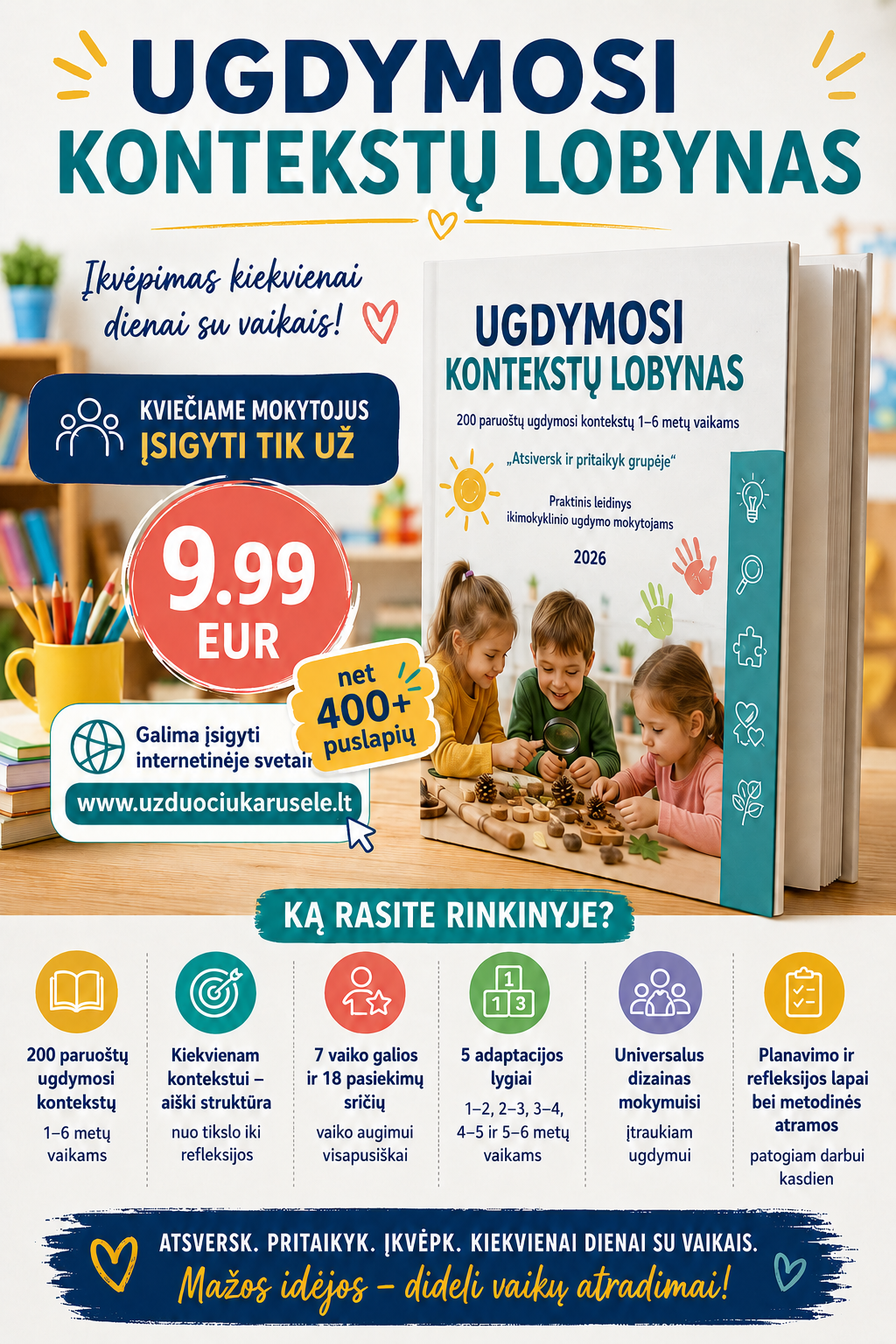 Ugdymosi kontekstų lobynas - 200 UGDYMOSI KONTEKSTŲ VIENAME RINKINYJE (WORD)