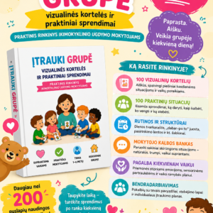 ĮTRAUKI GRUPĖ - PRAKTINIAI SPRENDIMAI IKIMOKYKLINIO UGDYMO MOKYTOJAMS (WORD, 221 P.)