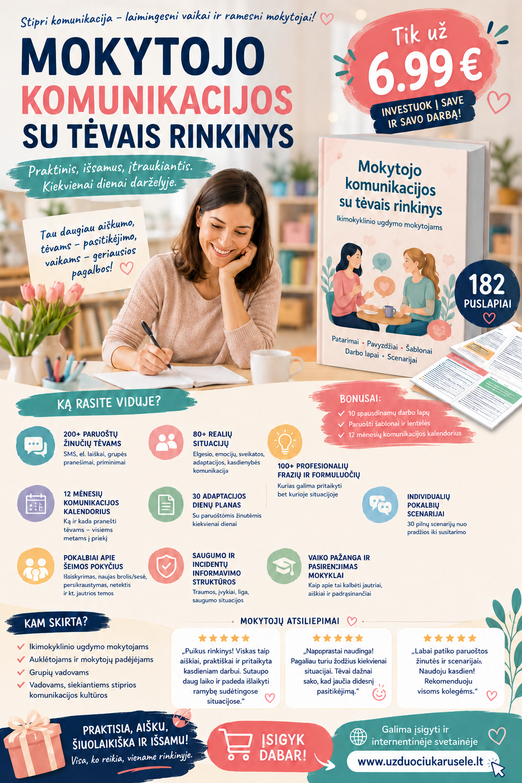 MOKYTOJO KOMUNIKACIJOS SU TĖVAIS RINKINYS (WORD)
