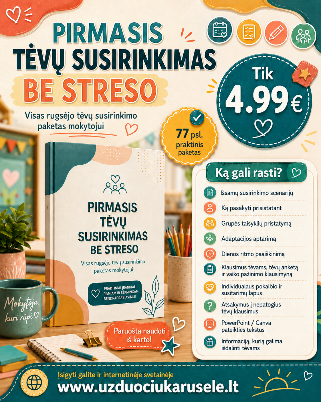 PIRMASIS TĖVŲ SUSIRINKIMAS BE STRESO (WORD)