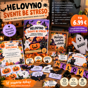 HELOVYNO ŠVENTĖ BE STRESO – viskas vienai smagiai darželio šventei! (WORD, 44 P.)