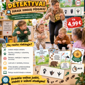 JUDESIO DETEKTYVAI – SURASK DINGUSĮ PĖDSAKĄ!