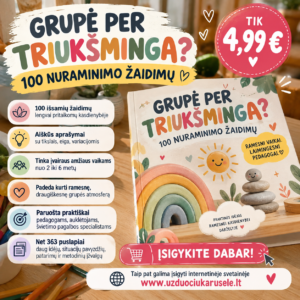 GRUPĖ PER TRIUKŠMINGA – 100 nuraminimo žaidimų (WORD, 300+ P.)