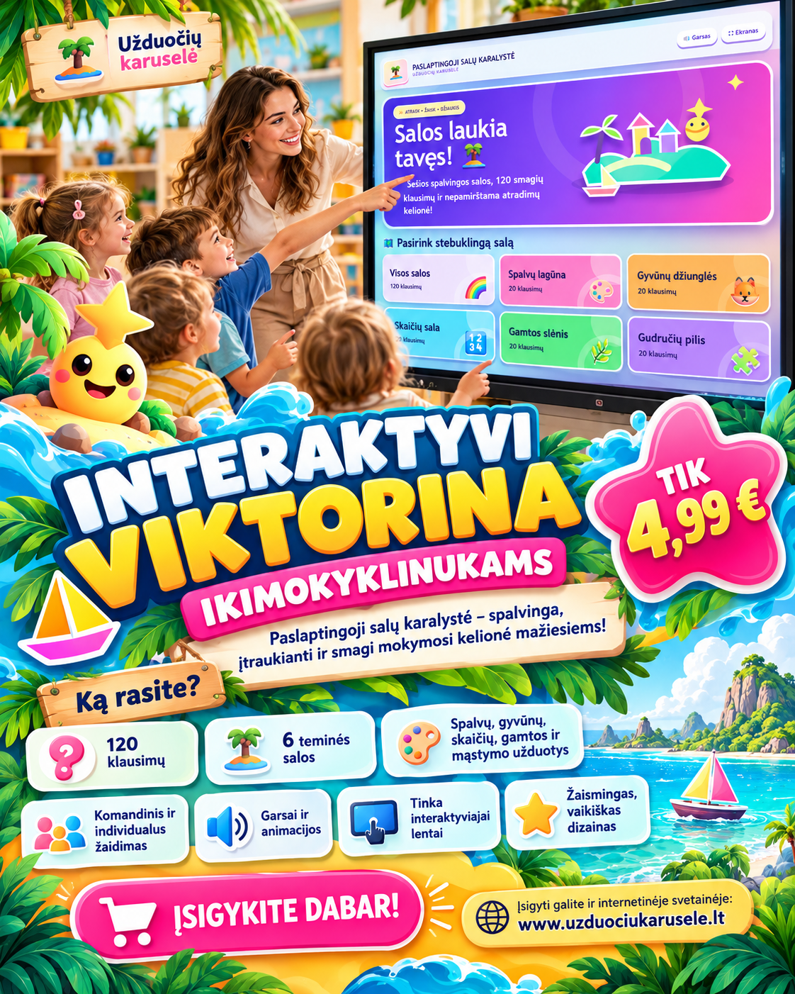 PASLAPTINGOJI SALŲ KARALYSTĖ (Interaktyvi viktorina)