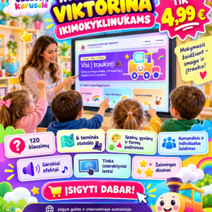 VISI Į TRAUKINĮ! STEBUKLINGASIS ATRADIMŲ TRAUKINYS! (Interaktyvi viktorina)