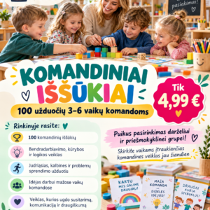 MAŽOS KOMANDOS – DIDELI PASIEKIMAI! (WORD, 300+ P.)