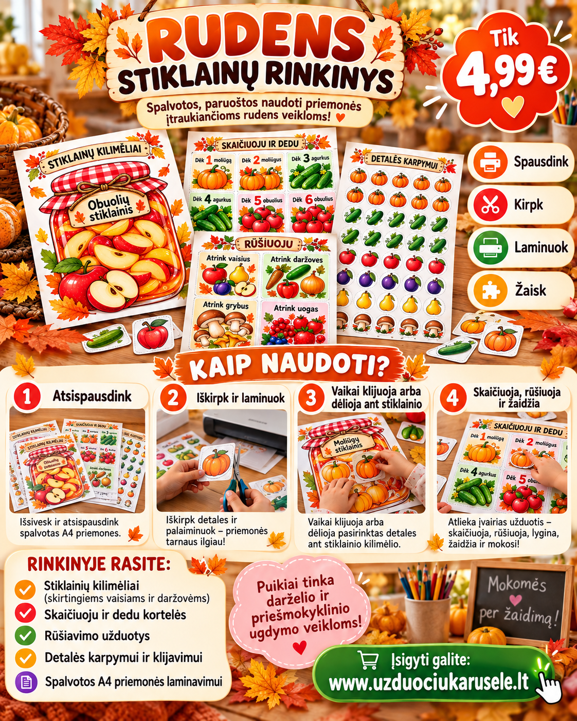 RUDENS STIKLAINIŲ RINKINYS – MOKOMĖS ŽAISDAMI! (PDF, 32 P.)