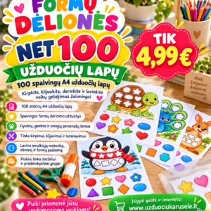 NET 100 SPALVINGŲ FORMŲ DĖLIONIŲ! (PDF, 100 P.)