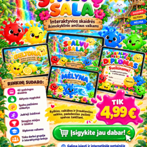 SPALVŲ SALA – LEISKIMĖS Į SPALVINGĄ NUOTYKĮ! (PowerPoint, 42 P.)