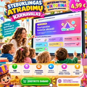 STEBUKLINGAS ATRADIMŲ KARNAVALAS (Interaktyvi viktorina)