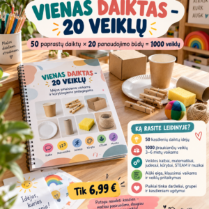 VIENAS DAIKTAS – 20 VEIKLŲ (WORD, 400+ P.)
