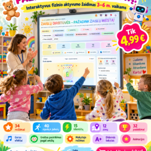 ŽAISLŲ DIRBTUVĖS – PAŽADINK ŽAISLŲ MIESTĄ! (Interaktyvus žaidimas)